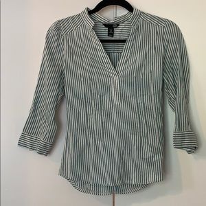 🔴H&M stripes blouse size S